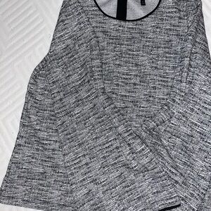 Women's Black and White Top